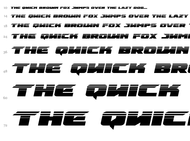 Emissary font waterfall