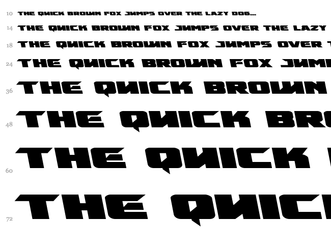 Emissary font waterfall