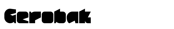 Gerobak font preview