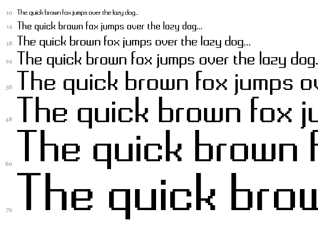 Gridking font waterfall