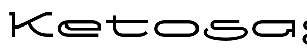 Ketosag font preview