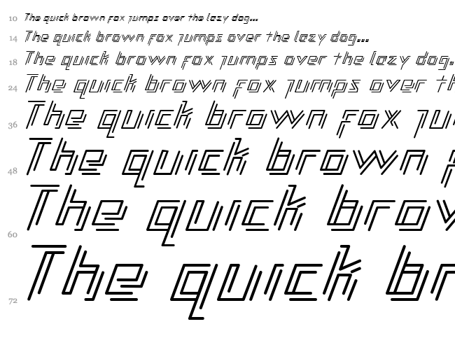 Libre font waterfall