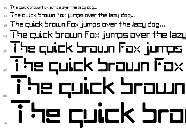 MNML font waterfall