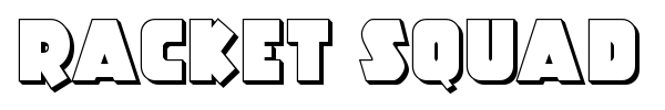 Racket Squad font preview