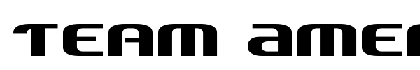 Team America font preview