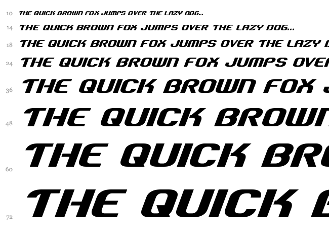 Team America font waterfall