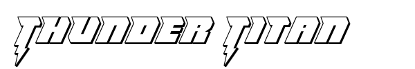 Thunder Titan font preview