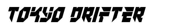 Tokyo Drifter font preview