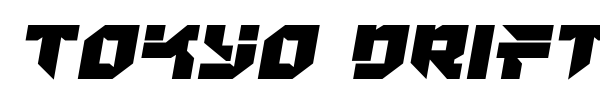 Tokyo Drifter font preview