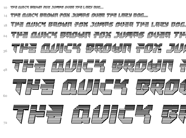 Tokyo Drifter font waterfall