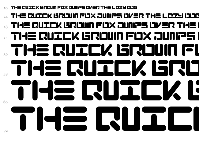 Xolo font waterfall