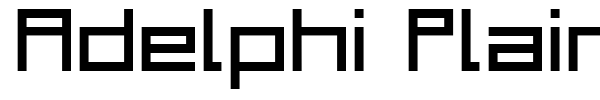 Adelphi Plain font preview
