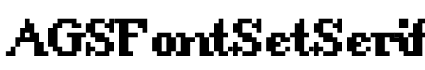 AGSFontSetSerif fuente