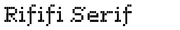 Rififi Serif fuente
