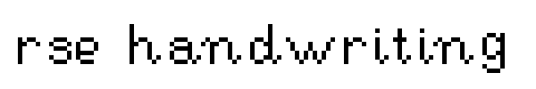 RSE Handwriting Pi fuente