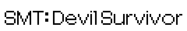 SMT: Devil Survivor font preview