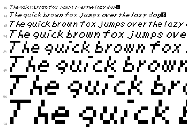 TLOZ Link's Awakening font waterfall