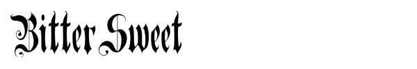 BitterSweet font preview
