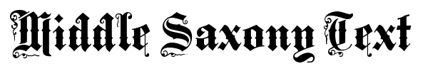 Middle Saxony Text fuente