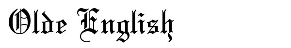 Olde English fuente