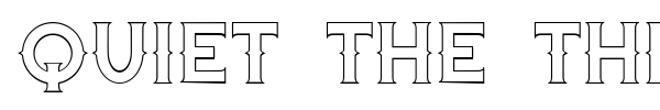 Quiet the Thief font preview