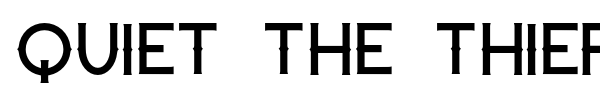 Quiet the Thief font preview