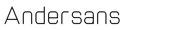 Andersans font preview
