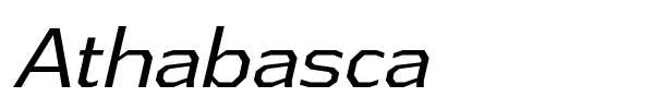 Athabasca font preview