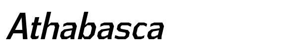 Athabasca font preview