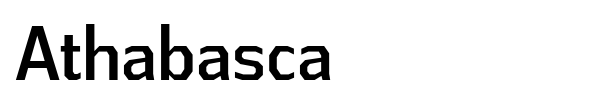 Athabasca font preview