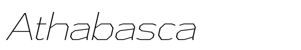 Athabasca font preview