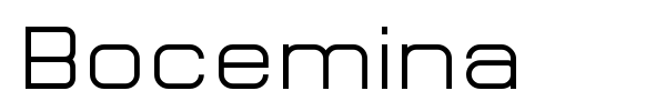 Bocemina font preview