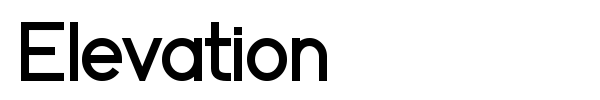 Elevation font preview
