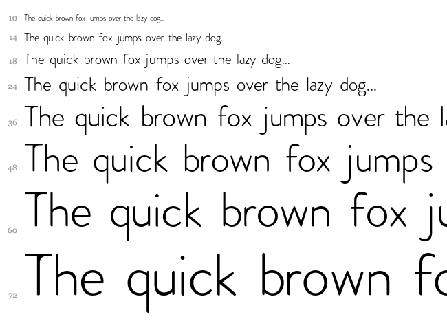 Febrero font waterfall