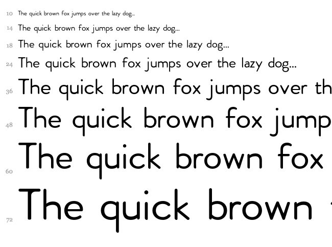 Febrero font waterfall