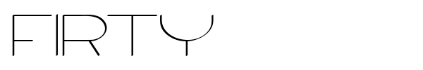 Firty font preview