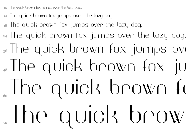 High Society font waterfall