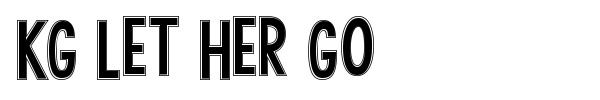 KG Let Her Go font preview