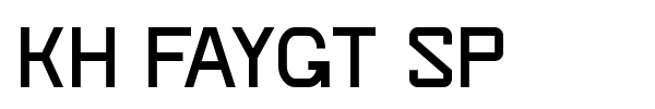 KH Faygt SP font preview