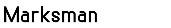 Marksman font preview