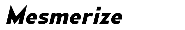 Mesmerize font preview