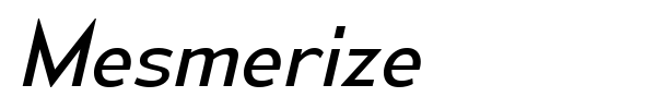 Mesmerize font preview