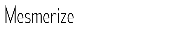 Mesmerize font preview