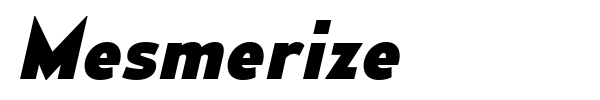Mesmerize font preview