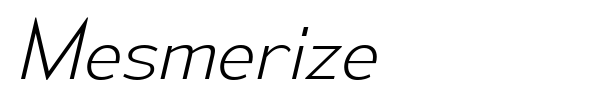 Mesmerize font preview