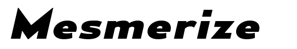Mesmerize font preview