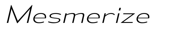 Mesmerize font preview