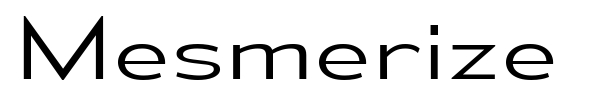 Mesmerize font preview