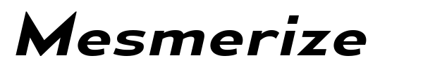 Mesmerize font preview