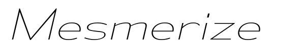 Mesmerize font preview